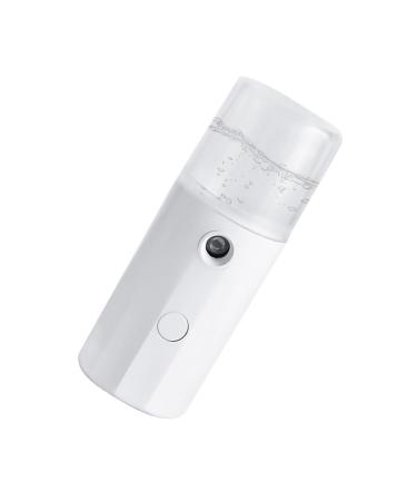 Baluue 1pc Hydrating Instrument Mist Sprayer Facial Mister Mini Face Steamer Face White Abs