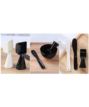 3 in 1 Mask Bowl Set - Spatula & Measuring Cup for DIY Skin Care | Plastic Facemask Applicator Kit for Women & Girls - Random Colors - Buy Online on SooperMarket.com