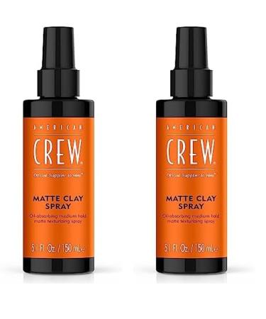 American Crew Matte Clay Spray 5.1 Fl Oz (Pack of 2) 5.10 Ounce (Pack of 2)