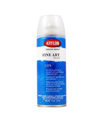 Krylon K01374000 Gallery Series Fixatif Aerosol Spray  11 Ounce  Matte Matte Fine Art Fixatif