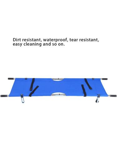 BHDK Folding Portable Stretcher Emergency Patient Mover Stretcher Rescue Quicklitter Travel Size Transport for Hospital Clinic Home Sports venues Ambulance (Blue)(1) - Buy Online on SooperMarket.com