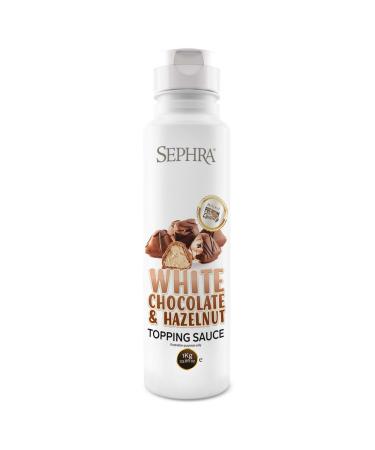 Sephra White Chocolate and Hazelnut Sauce- 1kg White Chocolate Hazelnut
