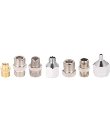 7pcs Professional Airbrush Adaptor Kit for Air Compressor & Hose - Buy Online on SooperMarket.com