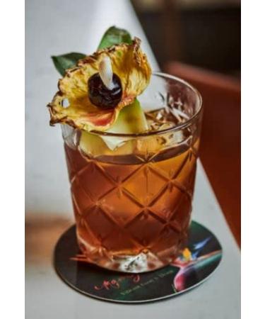 3.5 Oz Dehydrated Pineapple for Cocktails | Dried Pineapple garnish halfmoons | Dried pineapple with skin | Edible Cocktail Garnish | Dehydrated fruit for cocktails | Over 20 Pineapple halfmoons - Buy Online on SooperMarket.com