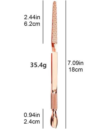 Magic Multi-Functional Manicure Pedicure C-Curve Pinching Tool Cuticle Pusher Nail Art Pincher for Acrylic Uv Gel Nails(Rose Gold) - Buy Online on SooperMarket.com
