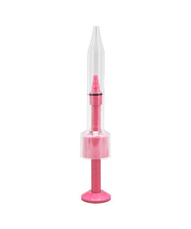 Ear Prints Syringe Ear Impression Injector Professional Portable 3.5mm Refillable Safe for Hearing Device for Sampling(Pink)