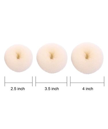 Hair Donut Bun Maker Set - 3 Pack Donut Hair Rolls & Styling Tools for Perfect Chignons - Buy Online on SooperMarket.com