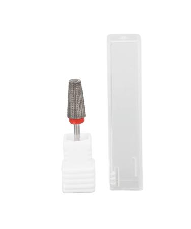 Nail Grinding Head Nail Cutter Bits Tungsten Steel Bits 3 Teeth Types Multifunction Nail Buffing Tips with Red Circle Drill Nail Polisher Nail Art Drill Bit Manicure Fiberglass Silk Nail Grinder