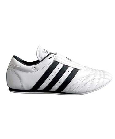 adidas SM II Low Cut Martial Arts Taekwondo, Karate and Kungfu Shoes 8 White W/Black Stripes