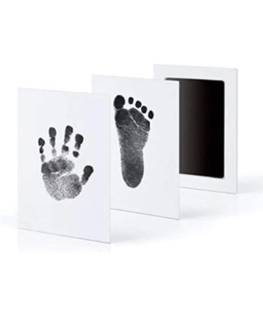 Non-Toxic Baby Footprints & Handprint Inkless Kit | Safe Souvenir for Newborns & Pets | Black Ink | 0-6 Months - Buy Online on SooperMarket.com