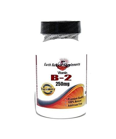 B-2 Vitamin 250mg * 200 Capsules 100% Natural - by EarhNaturalSupplements