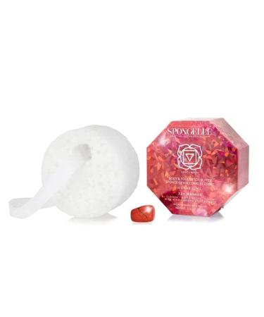 Spongelle Body Wash Infused Buffer - White Medium | Luxurious Exfoliating Bath & Body Care | International Shipping Available - Buy Online on SooperMarket.com