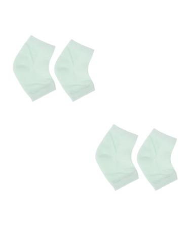 FOMIYES 2 Pairs Features Socks for Women Silicone Socks Moisturizing Heel Sleeve Foot Moisturising Socks Cracked Heel Plantar Sock Non Skid Socks Spa Socks Miss Lotion Foot Socks