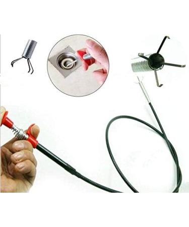 63 Inch Drain Pipe Cleaner - Effective Drain Auger & Hair Catcher for Kitchen Bathroom Tub & Toilet Clog Removal - Buy Online on SooperMarket.com