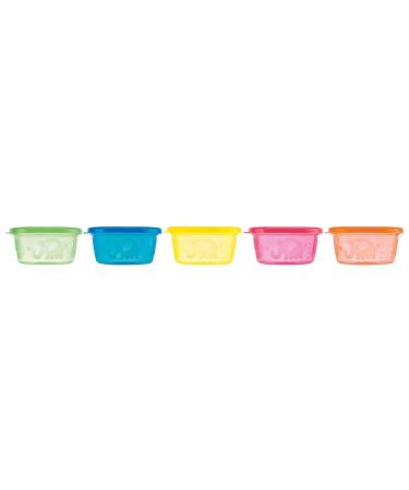 N by Snack Pots 300 ml 3 m + (Pack of 6) Assorted Colours 6 pieces