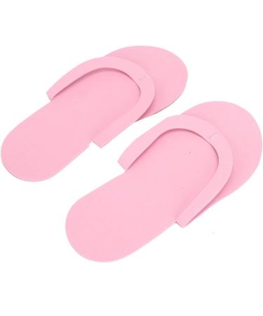 KENANLAN 12 Pairs Spa Slippers 3mm Disposable Flip Flops Foam Pedicure Flip Flops Portable Slippers for Hotel Home Nail Salon Guests Order in Pink - Buy Online on SooperMarket.com