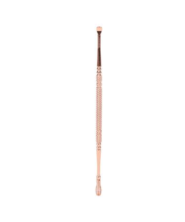 Ear Spoon Double Head Ergonomic Design Stainless Steel Ear Pick Earwax Remove Spoon Rounded Spiral Spring Ear Pick(Rose Gold)