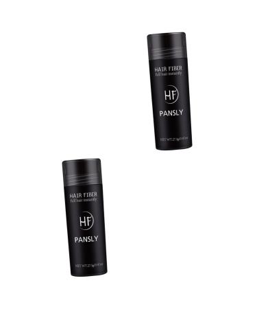 Baluue 2 Pcs Concealing Fillers Thickening Fibres Black Building Fibers Fibers
