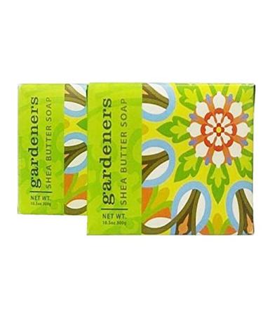 Greenwich Bay Trading Company Set of Two 10.5 oz Shea Butter Soap Bars (Gardeners)