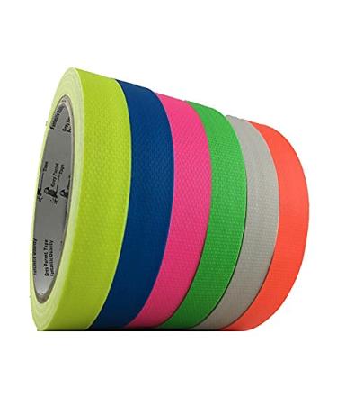 GreyParrot Tape UV Tape Blacklight Reactive  (6 Pack)  (6 Colors)  33ft Per Roll  Fluorescent Cloth Tape  Glow in The Dark Tape Under UV Black Light 0.59in x 33ft - Buy Online on SooperMarket.com