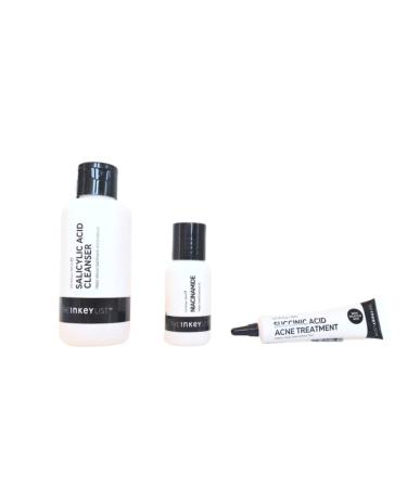 INKEY List Back to Basics: Acne Skincare Set | Salicylic Acid Cleanser Niacinamide Serum & Succinic Acid Treatment | Buy Internationally - Buy Online on SooperMarket.com