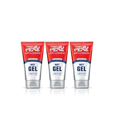 NEW 3 X BRYLCREEM STRONG WET LOOK GEL 150ml MENS HAIR STYLING GEL - BARGAIN!!! by Brylcreem