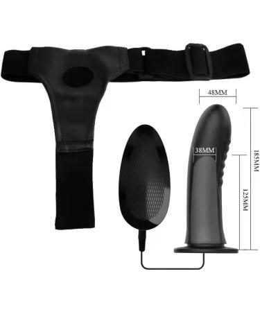 Hollow Out Black Wearable Belt Adjustable Underwear Drawstring Pants Men and Women Toy Yoga Pants Vibrator Tool FUNTLY - Buy Online on SooperMarket.com