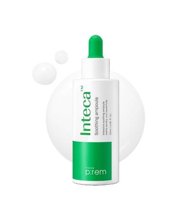 MAKE P:REM INTECA Soothing Ampoule Intensive Skin-Calming and Moisturizing Serum 2.9x Faster Calming Effect EVE VEGAN Korean Skin Care 50ml 1.69 Fl. Oz.