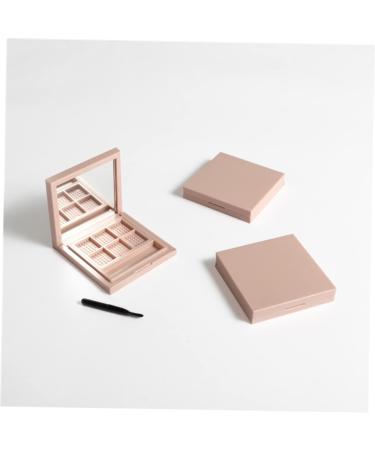 BELLIFFY 2pcs Empty Eyeshadow Palette Makeup Highlighter Empty Eyeshadow Dish Highlighters Blush Palette Pink - Buy Online on SooperMarket.com