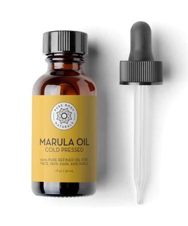 Pure Body Naturals Marula Facial Oil, 1 Fluid Ounce - Cold-pressed, Refined Luxury Beauty Oil for Face and Hair - Vegan, Gluten-free and 100% Natural