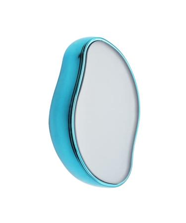 Crystal Hair Eraser, Magic Hair Eraser Crystal Hair Remover for Women and Men, Painless Exfoliation Crystal Hair Removal Tool Crystal Hair Accessories for Arms Legs Skyblue