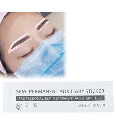 Eyebrow Grooming Stencil Stickers + Pencil Brush Guide for Beginners - Waterproof & Long Lasting Makeup Aid - Buy Online on SooperMarket.com