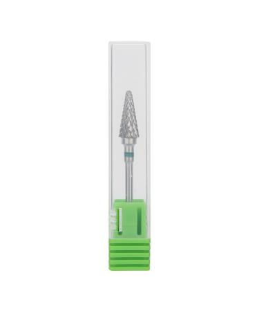 JUOPZKENN Nail Art Drill Bits Tungsten Steel Manicure Drill Bits Electric Pedicure Manicure Grinding Head Fast remove Acrylic or Hard Gel(green label)