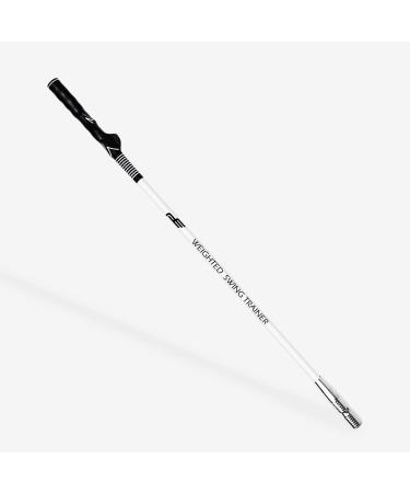 PLAYEAGLE Golf Tempo and Grip Trainer Spring Loaded Metal Head Swing Training Aid White