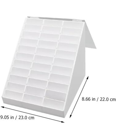 Healeved 1pc Nail Art Display Box Nail Polish Sample Display Nail Sample Display Board Manicure Display Board Nail Polish Display Rack Nail Gel Grid Display Stand White - Buy Online on SooperMarket.com
