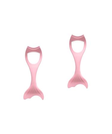 Baluue 2pcs Eyeliner Auxiliary Artifact Silicone Eyeliner Stencils Make up Aid Tools Eyeliner Drawing Aid Eyeshadow Eyeliner Drawing Tool Mascara Make up Silicone Eyeliner Tool 15X4.5CMx2pcs Pinkx2pcs