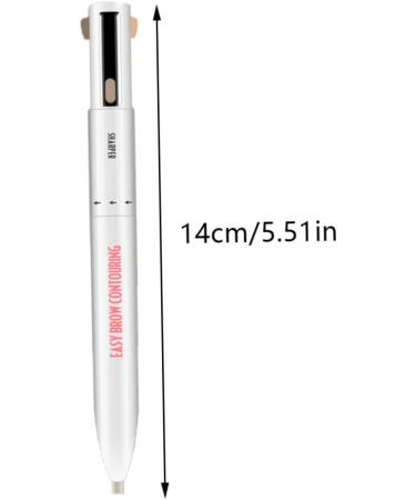 Brow Pen Eyebrow Contour Pen 4 in 1 Long Lasting Rotate Defining Highlighting Brow Pencil Blonde - Buy Online on SooperMarket.com