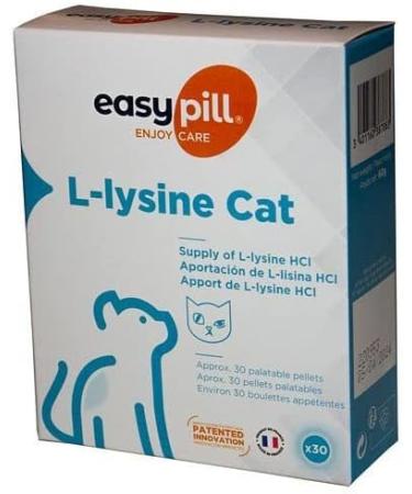 Easypill L-Lysine for Cats - Double Pack (2 x 30 x 2g) | Boost Feline Health | Fast International Shipping - Buy Online on SooperMarket.com