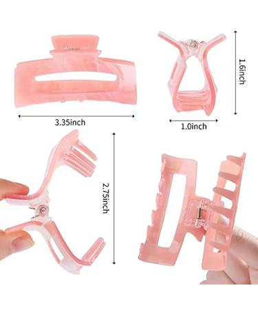 Multi-Color Hair Claw Clips Set - Tortoise Shell & Leopard Print Barrettes for Women & Girls (6 Pack) - Buy Online on SooperMarket.com