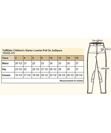 TuffRider Children's Starter Lowrise Pull-On Jods | Children UltraGripp Knee Patch Horse Riding Pants | Children's Equestrian Schooling Tights (US - 10 / UK - 14  Plum Caspia) - Buy Online on SooperMarket.com