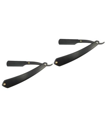 Angoily 2pcs Rasuradoras Para Hombres Razor Made Of Metal Safe Razor Manual Man Wooden Shaver