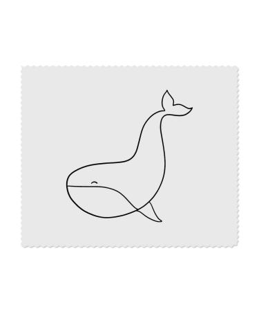 LC00024082 Microfiber glasses cleaning cloths Happy Whale motif 2 pieces