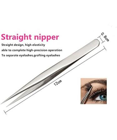 Yimart Professional Eyebrow Tweezer Set - Stainless Steel Eye Lashes Tweezers Kit for False Eyelash Extensions - 7Pcs Makeup Tool Set - Buy Online on SooperMarket.com