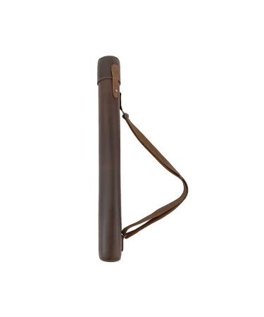 Hide & Drink  Architect Drawing Blueprint Tube W/Adjustable Strap Handmade from Full Grain Leather - Bourbon Brown