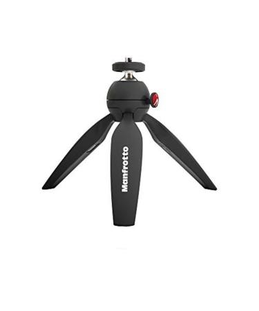 Manfrotto MTPIXIMII-B, PIXI Mini Tripod with Handgrip for Compact System Cameras, Made in Italy, for DSLR, Mirrorless, Video, Compact Size, Technopolymer and Aluminium, Black PIXI Mini Made in Italy Tripod