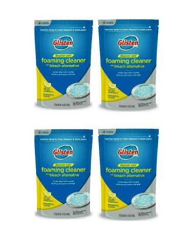 Glisten Garbage Disposer Care Foaming Cleaner, Lemon Scent, 4 Pack