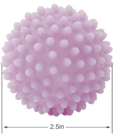 4 Pack Eco Laundry Dryer Balls - Reusable Silicone Fabric Softener Alternative for Quick Drying | Light Purple - Buy Online on SooperMarket.com