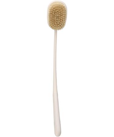 Back Bath Brush with Hanging Hole - 3 Brush Heads Long Curved Handle for Easy Use - Ideal Shower Brush for the Elderly - Buy Online on SooperMarket.com