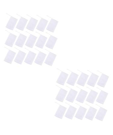Mikinona 100 Pcs Soap Foam Net Body Bar Soap Exfoliating Soap Pouch Loofah Soap White or