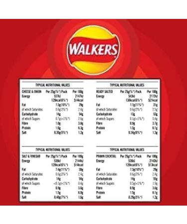 Walker Meaty Variety Multipack Crisps Box 20 x 25g | Assorted Flavors for Ultimate Snacking | Multipack | Savory and Crunchy - Buy Online on SooperMarket.com